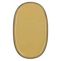 Assiette ovale en porcelaine curcuma-Caractere-Revol - Image principale