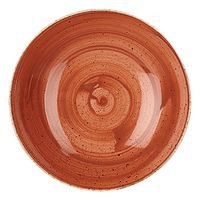 Assiette creuse en porcelaine ø24,8 cm terracota-Stonecast-Churchill - Image principale