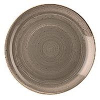 Assiette plate en porcelaine ø26 cm gris-Stonecast-Churchill - Image principale