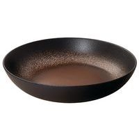 Assiette à pâtes en grès ø25 cm marron-Terre D'Ombre - Image principale