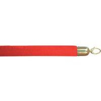 Corde velour en inox 150 cm rouge et doré - Image principale
