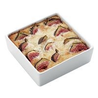 Plat carré en porcelaine 40cl blanc - Image principale