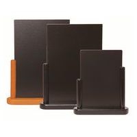 Ardoise de table en bois 23x20x6 cm base noir-Elegante - Image principale