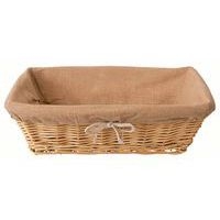Corbeille à pain en tissu/osier - Image principale