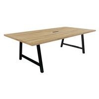 Table réunion cohésion avec bloc électrique pieds métal Buronomic - Image 6