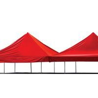 Kit de jonction pour stand buvette 4,50 x 4,50 m - rouge - Image principale