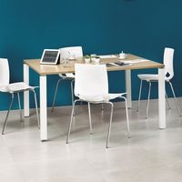 Table de réunion carrée 140x140 cm Lounge 4 pieds Simmob - Image 10