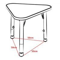 Table Clémence plateau triangulaire - Manutan Expert - Image 2
