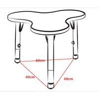 Table Clémence plateau trèfle - Manutan Expert - Image 3