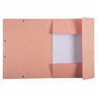 Lot de 25 Chemises à élastiques carte lustrée Aquarel - A4-Corail - Image 2