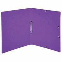 Lot de 10 Classeur 2 anneaux 15mm carte lustrée imprimée - A4-Violet - Image 2