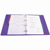 Lot de 20 Intercalaires 160g avec ong. col. Renf. 5 pos. 6 posA4-Blanc - Image 2