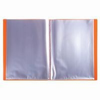 Lot de 8 Protège-doc en PP 5/10e OPAK poch. Cristal 120 vues -Orange - Image 2