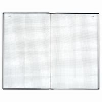 Registre 35x22,5cm 5x5 folioté 300 pages-Noir toilé - Image 2