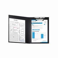 Lot de 10 Porte-bloc à rabat papier enduit - Format pour A4-Noir - Image 4