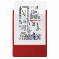Lot de 10 Porte-bloc avec pochette - Format 23x32cm pour A4-Rouge - Image 2