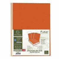 Lot de 25 Chemises dos toilé Forever® 320g/m2 - 24x32cm-Orange - Image 2