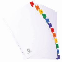 Lot de 20 Intercalaires Imprimés mensuels carte blan. 12 pos. A4-Blanc - Image 5