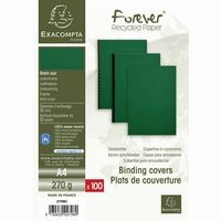 Paquet de 100 couvertures Grain cuir pour reliure A4-Vert - Image 3