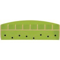 Meuble patère à cases Zébulon, coloris vert pomme - Image principale