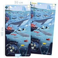 Puzzle éducatif carton 100 pièces monde marin - Image 2