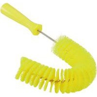 Lot de 10 Brosse à main flexible avec pas de vis, Ø55 mm, 360 mm Jaune - Image principale