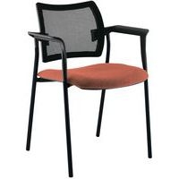 Fauteuil visiteur Tendance dossier résille Sokoa - Image 4