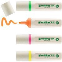 Boite de 4 surligneurs EcoLine Edding (orange, rose, vert, jaune) - Image 2