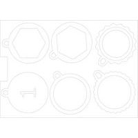 Lot de 36 médailles à décorer avec rubans - Image 3