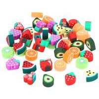Sachet de 50 perles polymère - fruits Ø 10mm - Image 2