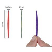 Maxi pack de 2500 cure-dents plats coloris assortis 65mm - Image 4