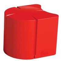 Pouf ovale Connexio - rouge - Image principale