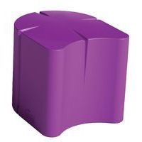 Pouf ovale Connexio - violet - Image 2