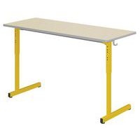 Table Gange 130x50 cm régl. T3 à T6 strat chants polyur. - Mobidecor - Image principale