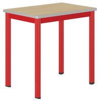 Table Carélie mobile 70x50cm strat hêtre chts polyuréthane - Mobidecor - Image 2