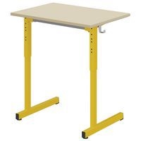 Table Gange 70x50cm fixe régl. T3 à T6 méla ch. polypro. - Mobidecor - Image principale