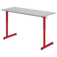 Table Gange 130x50 cm régl. T3 à T6 strat chants polyur. - Mobidecor - Image 2