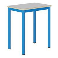 Table Carélie mobile 70x50cm stratifié gris chants alaisés - Mobidecor - Image 2