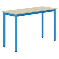 Table Carélie 130x50cm fixe méla coq oeuf chants polypro. - Mobidecor - Image 2