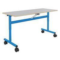 Table 130x50cm rabattable régl. T3 à T6 strat. Ch. alaisés - Mobidecor - Image 2