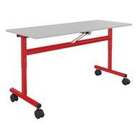 Table 130x50cm rabattable régl. T3 à T6 strat. Polypro. - Mobidecor - Image 2