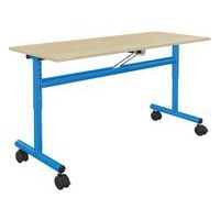 Table 130x50cm rabattable régl. T3 à T6 strat. Polypro. - Mobidecor - Image 3