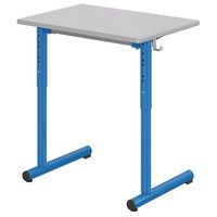 Table Tage réglable 70x50cm T3 à T6 strat. chants polyuré. - Mobidecor - Image 2