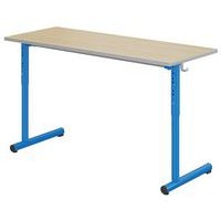 Table Tage réglable 130x50cm T3 à T6 strat. Ch. polyuré - Mobidecor - Image 2