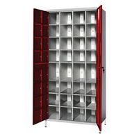 Armoire de stockage 32 téléphones/tablettes Gris/Rouge - Manutan Expert - Image 4