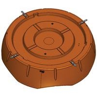 Kit de fixation 4 platines inox pour banquette Connexio Pétale 5 places - Image 2