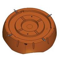 Kit de fixation 4 platines inox pour banquette Connexio Duo 4 places - Image 2