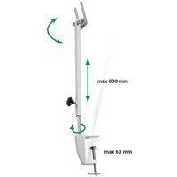 Colonne avec pince pour support Tarifold - Nb de pochettes:20 - Gris - Image 2