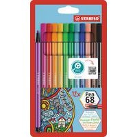 Etui 12 feutres Pen 68 Stabilo - Image principale