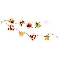 Lot de 100 formes en bois - fleurs et papillon - Image 2